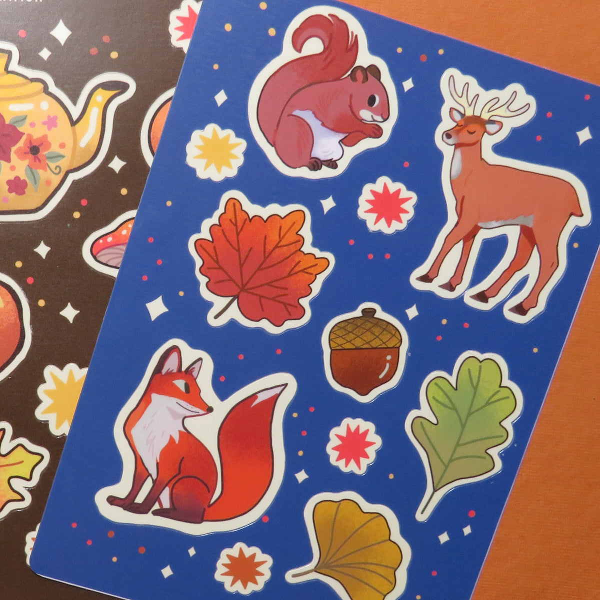 Cute Fall Animals Sticker Sheet